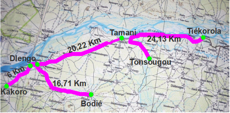 Schéma des pistes (plan de situation)